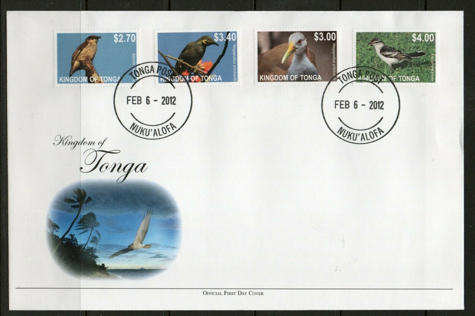 Tonga Fdc  Stamps  Birds,