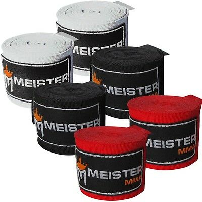 3 Pairs Pack Adult 180" Hand Wraps Elastic Meister Mma Boxing Wraps Mexican New