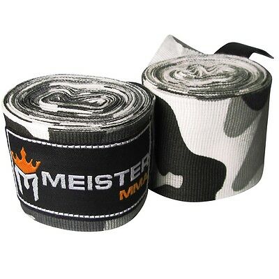 Meister Urban Camo 180" Semi-elastic Hand Wraps - Mma Cotton Boxing Mexican Pair