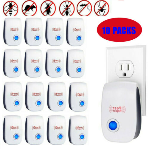 10pcs Electronic Ultrasonic Pest Reject Mosquito Cockroach Mouse Killer Repeller