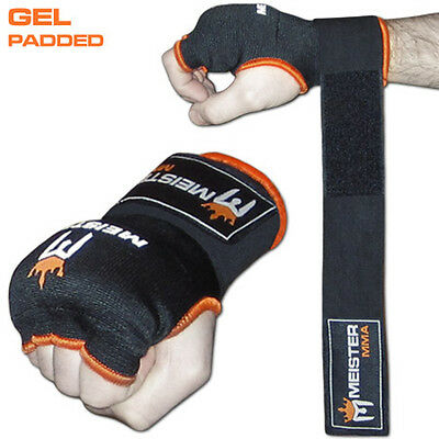 Meister Gel Padded Prowraps Inner Hand Wrap Gloves - Mma Boxing Wrist Fight Pair
